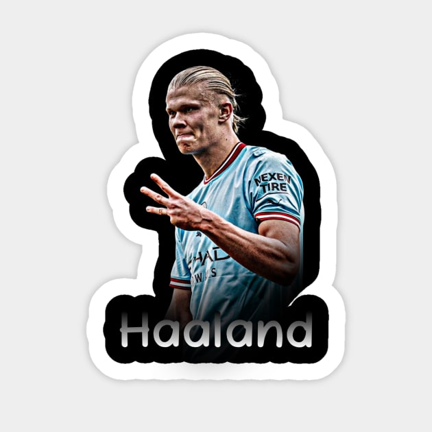 Haaland Sticker by lilwm14@gmail.com